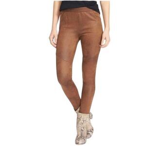 Free People Faux Suede Never Let You Go Vegan Leggings Womens Brown Size 26
